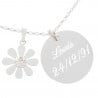 Collier marguerite personnalisé