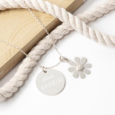 Pendentif marguerite personnalisé