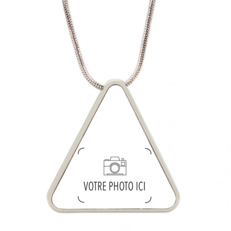 Collier triangle avec photo