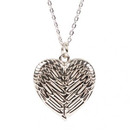 Pendentif médaillon ange cœur