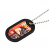 Dog tag noir personnalisable