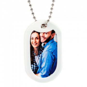 Dog tag bord blanc personnalisé
