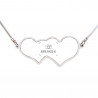 Collier double cœur personnalisable photo