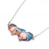 Pendentif double cœur personnalisable