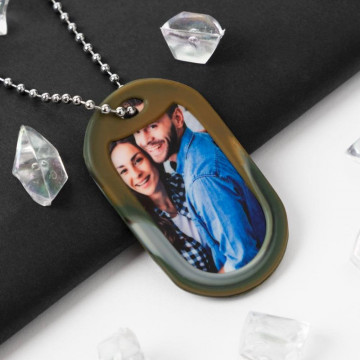 Dog tag homme protection camouflage personnalisable