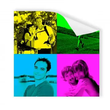 Affiche pop art Flashy pour vos 4 plus jolies photos