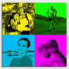 Poster pop art flashy avec photo