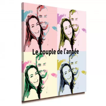 Tableau Pop Art pour les amoureux