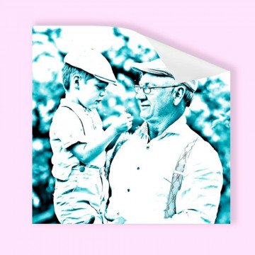 Poster HD Pop Art personnalisé style monochrome
