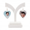 Boucles d'oreille coeur