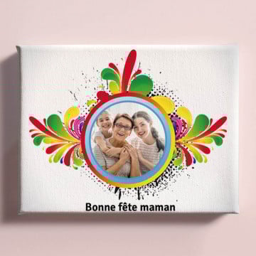 Tableau toile photo rectangle coloré