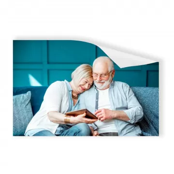 Poster haute qualité rectangle personnalisé avec photo