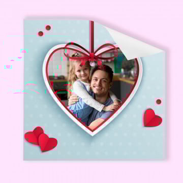 Poster amour personnalisé photo HD