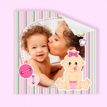 Poster photo HD bébé modèle fille