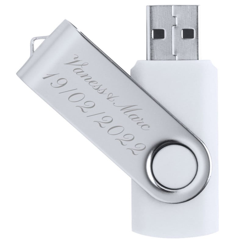 Wewoo - Clé USB 16 Go Twister USB 3.0 USB Blanc - Clés USB - Rue du Commerce