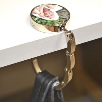 Accroche sac personnalisé avec une photo