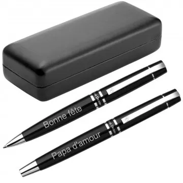 Parure 2 stylos Dickens personnalisée