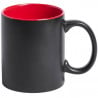 Votre texte gravé rouge sur mug noir