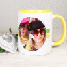 Mug jaune avec photo