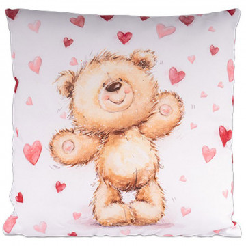 Coussin Nounours avec photo imprimée