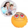 Coussin smiley rond personnalisé