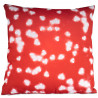 Coussin imprimé coeurs