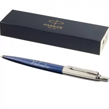 Stylo parker bille gravé bleu