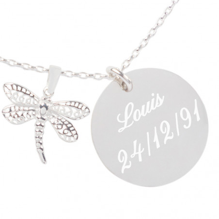 Collier libellule personnalisable