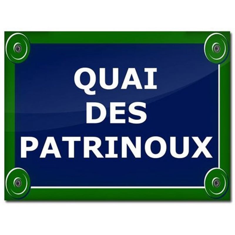 Plaque de rue texte personnalisé