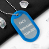 Dog tag militaire personnalisé