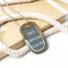 Collkier dog tag alu homme