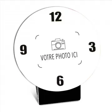 Horloge de bureau personnalisée avec votre photo