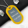 Dog tag jaune