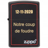 Briquet Zippo red border gravé