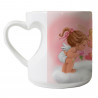 Mug coeur personnalisé renfoncé