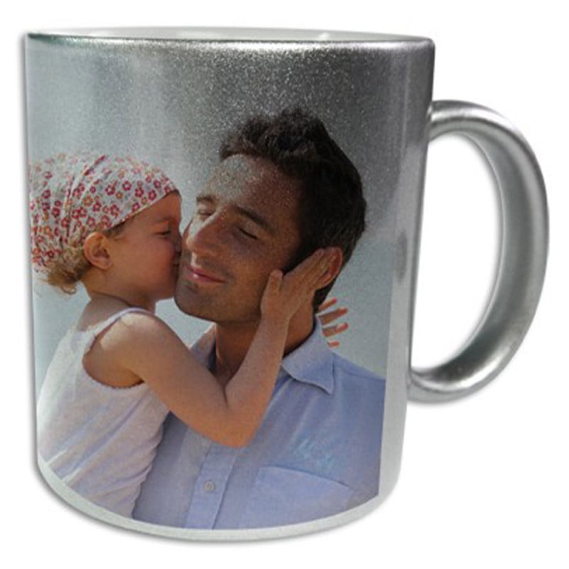 Mug argenté personnalisé