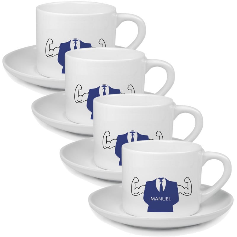 4 tasses à café personnalisées photos