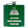 Flasque verte 180 ml personnalisée