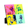 Cadre pop art en bois