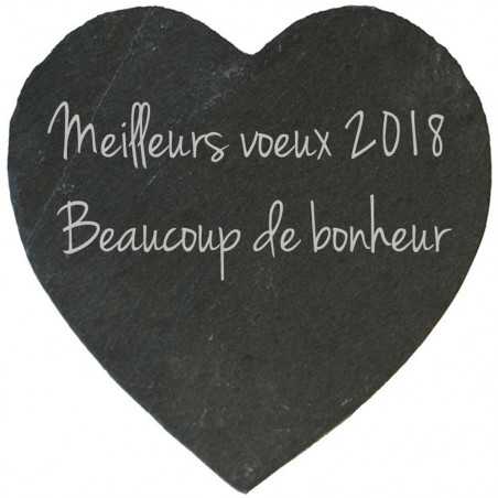 Ardoise coeur personnalisée