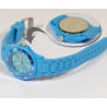 Montre silicone turquoise personnalisé