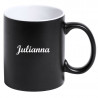 Mug noir et blanc personnalisé