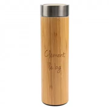 Gourde bambou gravée 500ml.
