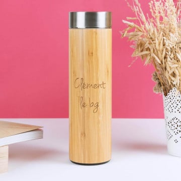Gourde bambou gravée 500ml.