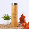 Bouteille thermos bambou
