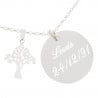 Pendentif arbre gravé