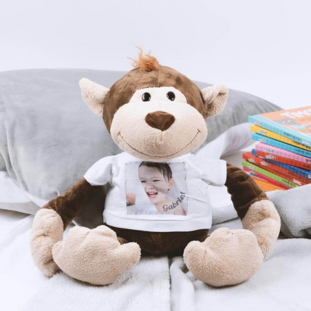 Peluche singe personnalisé