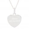 Pendentif coeur en argent personnalisé