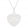 Pendentif coeur en argent personnalisé