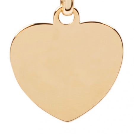 Collier coeur texte gravé